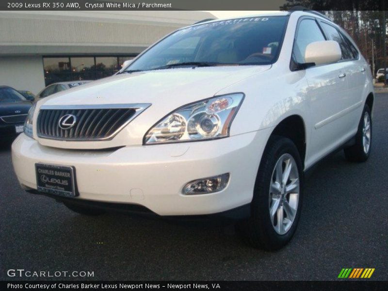 Crystal White Mica / Parchment 2009 Lexus RX 350 AWD