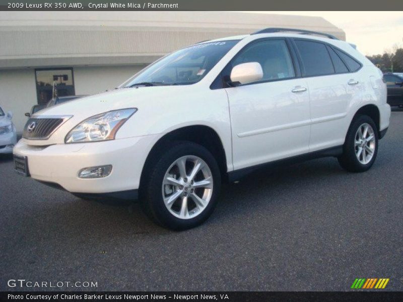 Crystal White Mica / Parchment 2009 Lexus RX 350 AWD