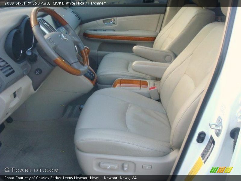 Crystal White Mica / Parchment 2009 Lexus RX 350 AWD