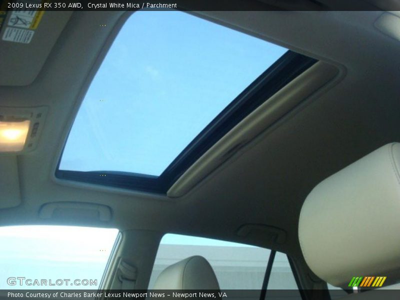 Crystal White Mica / Parchment 2009 Lexus RX 350 AWD