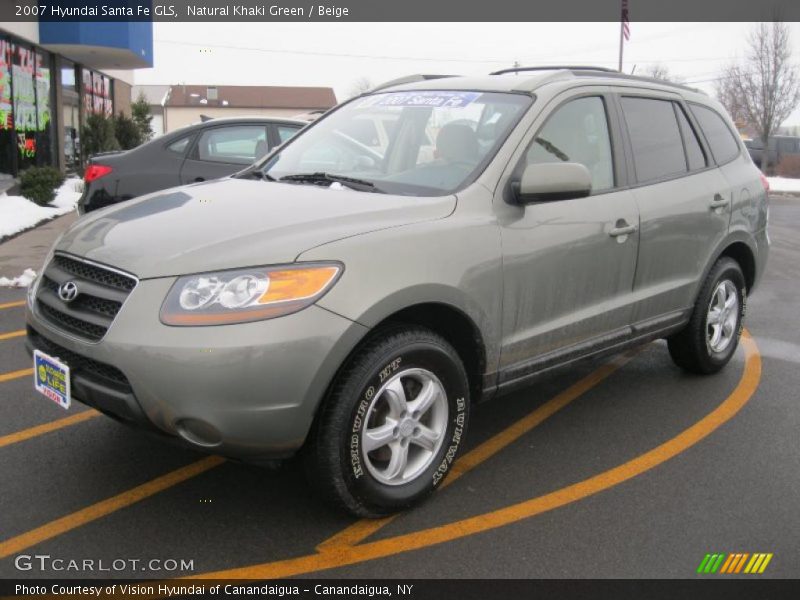 Natural Khaki Green / Beige 2007 Hyundai Santa Fe GLS
