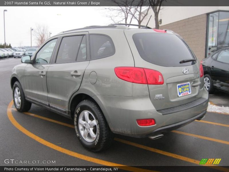Natural Khaki Green / Beige 2007 Hyundai Santa Fe GLS