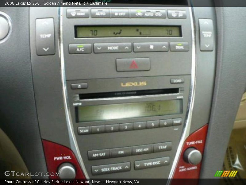 Golden Almond Metallic / Cashmere 2008 Lexus ES 350