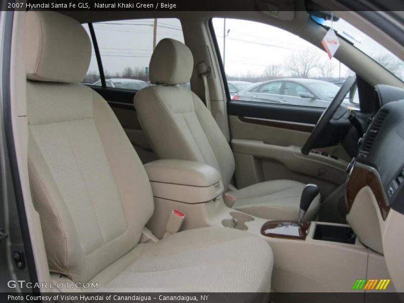 Natural Khaki Green / Beige 2007 Hyundai Santa Fe GLS
