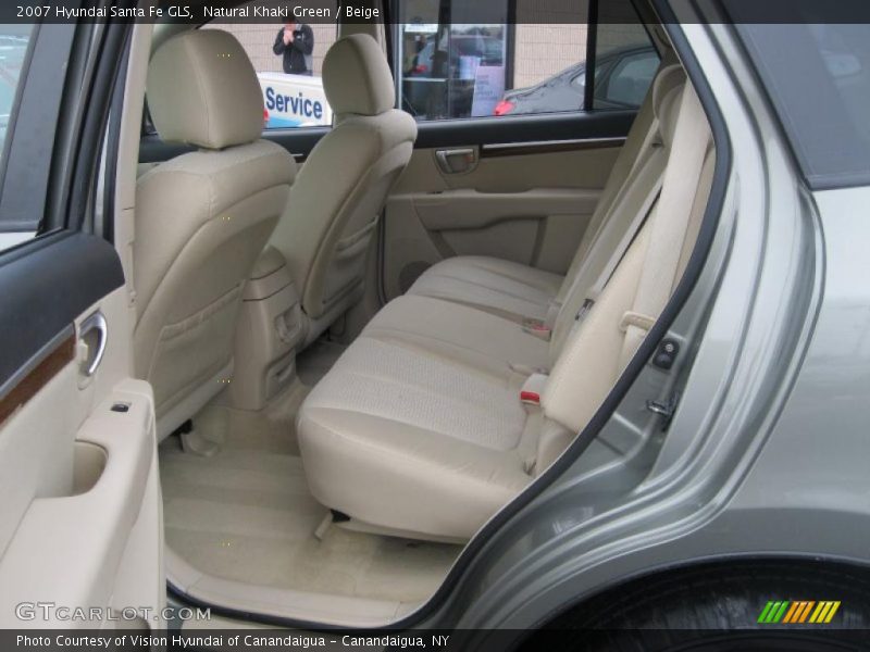 Natural Khaki Green / Beige 2007 Hyundai Santa Fe GLS