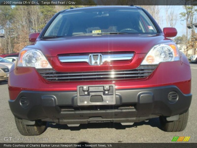 Tango Red Pearl / Gray 2007 Honda CR-V EX-L