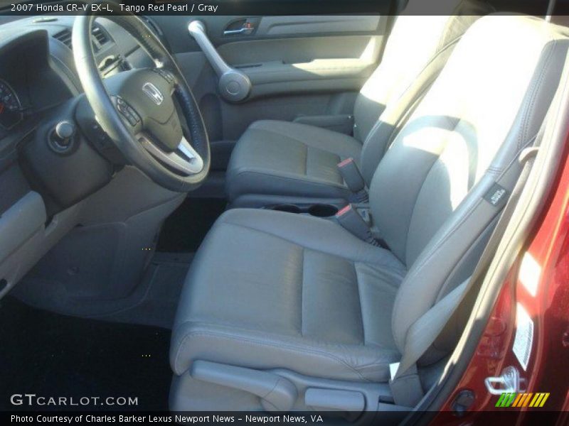 Tango Red Pearl / Gray 2007 Honda CR-V EX-L