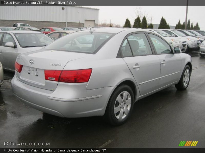 Radiant Silver / Gray 2010 Hyundai Sonata GLS