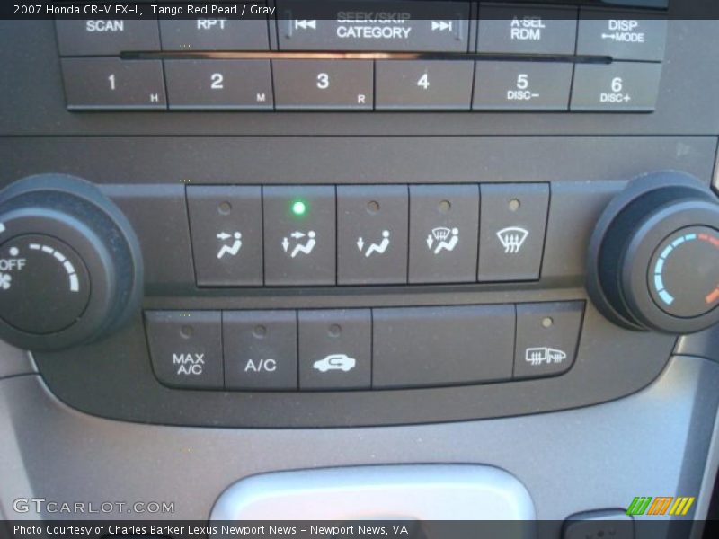 Tango Red Pearl / Gray 2007 Honda CR-V EX-L