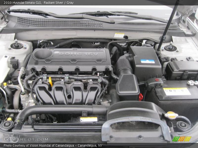 Radiant Silver / Gray 2010 Hyundai Sonata GLS