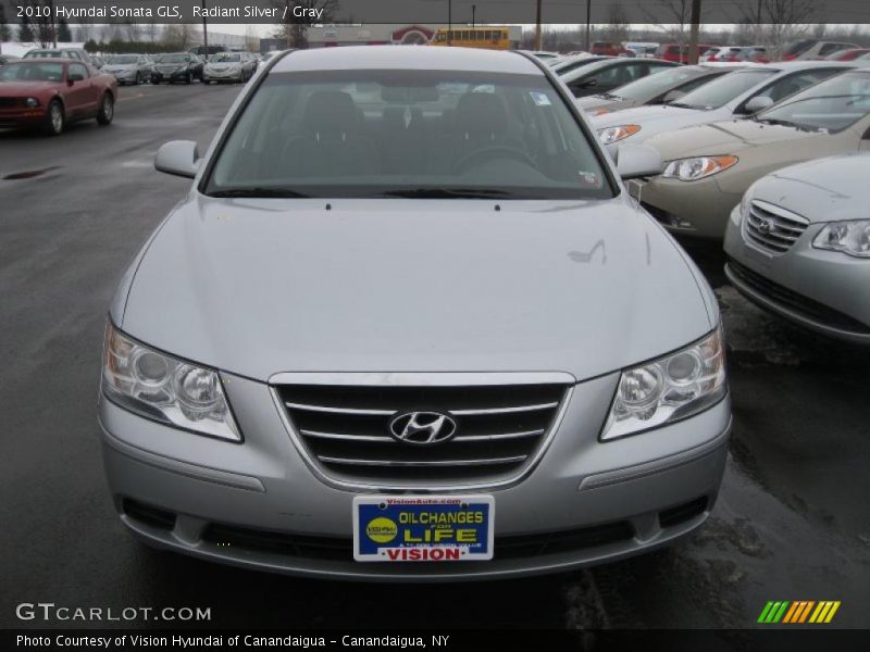 Radiant Silver / Gray 2010 Hyundai Sonata GLS