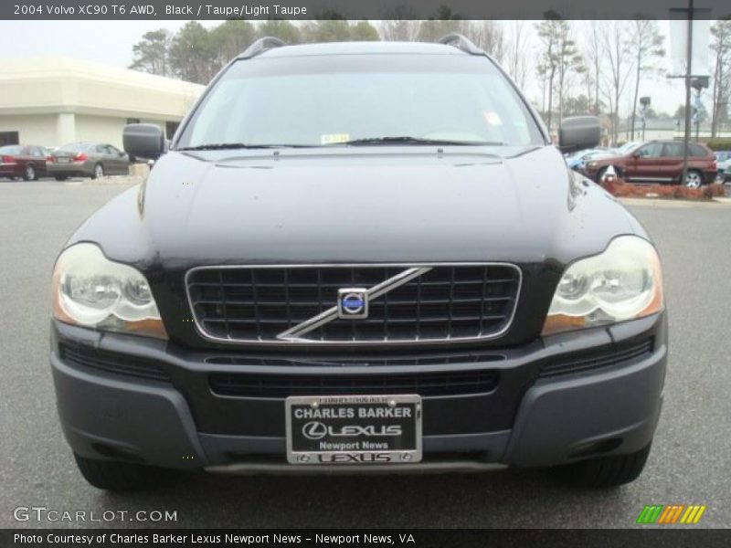 Black / Taupe/Light Taupe 2004 Volvo XC90 T6 AWD