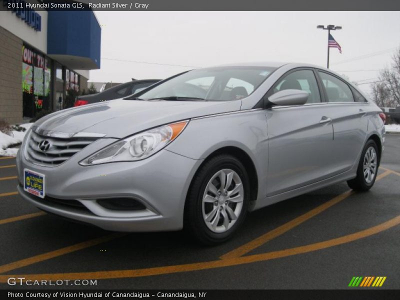 Radiant Silver / Gray 2011 Hyundai Sonata GLS