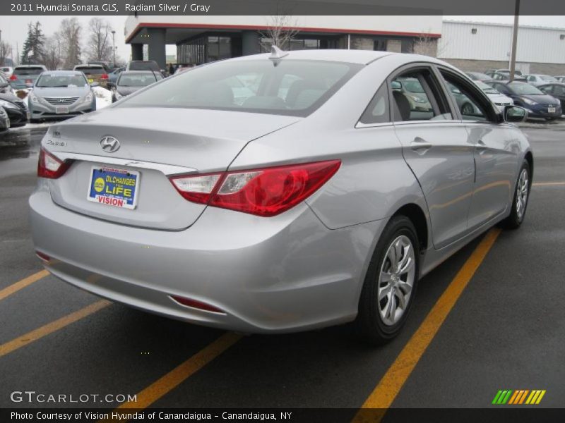 Radiant Silver / Gray 2011 Hyundai Sonata GLS