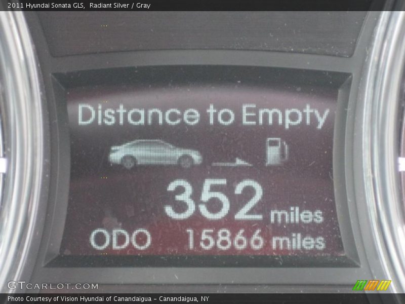 Radiant Silver / Gray 2011 Hyundai Sonata GLS