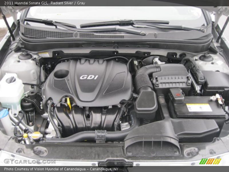 Radiant Silver / Gray 2011 Hyundai Sonata GLS