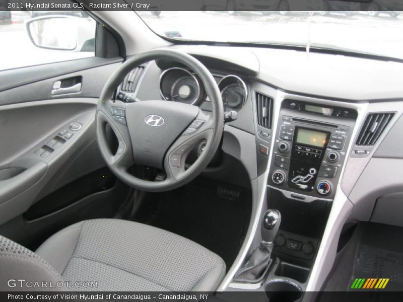 Radiant Silver / Gray 2011 Hyundai Sonata GLS