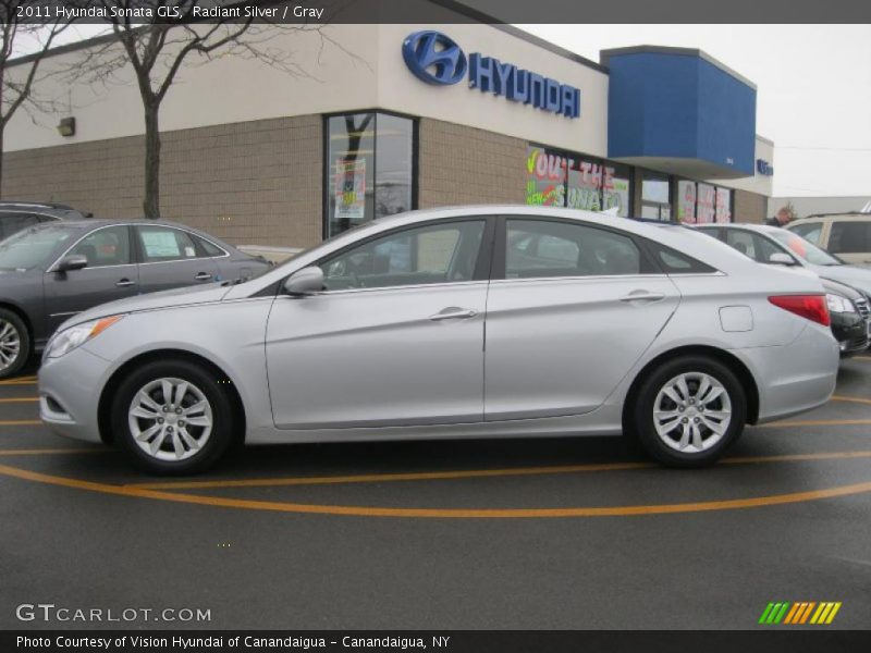 Radiant Silver / Gray 2011 Hyundai Sonata GLS