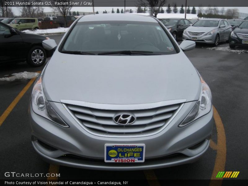 Radiant Silver / Gray 2011 Hyundai Sonata GLS