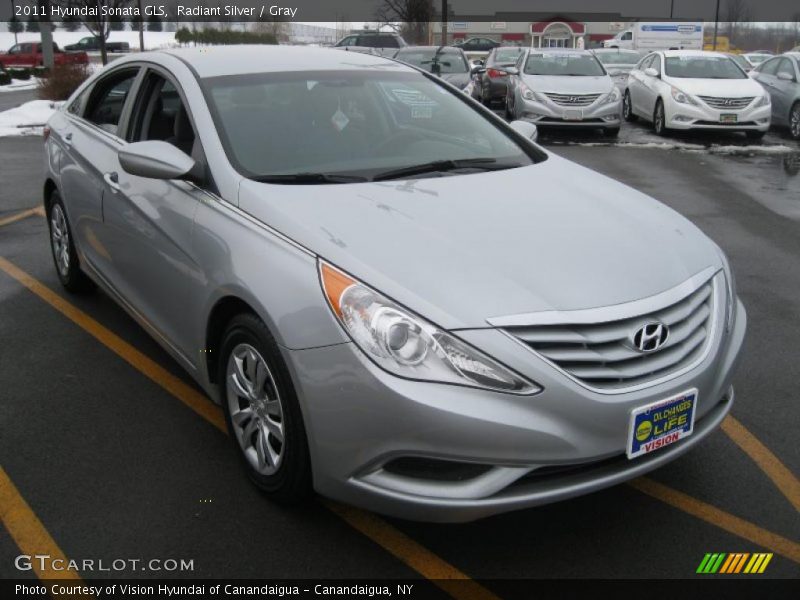 Radiant Silver / Gray 2011 Hyundai Sonata GLS