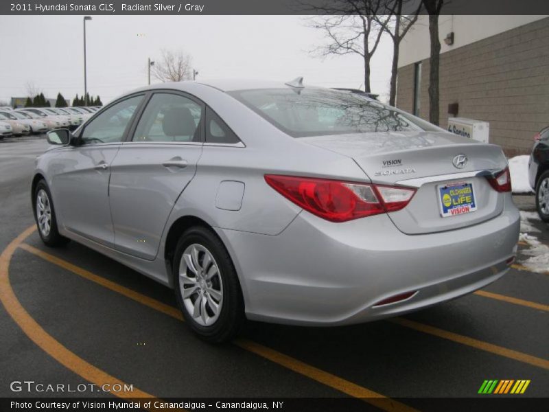 Radiant Silver / Gray 2011 Hyundai Sonata GLS
