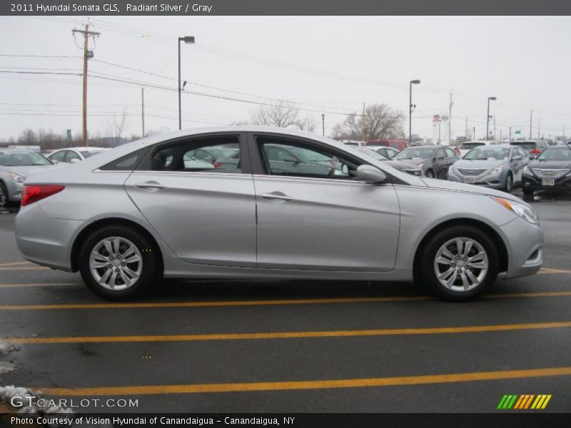 Radiant Silver / Gray 2011 Hyundai Sonata GLS