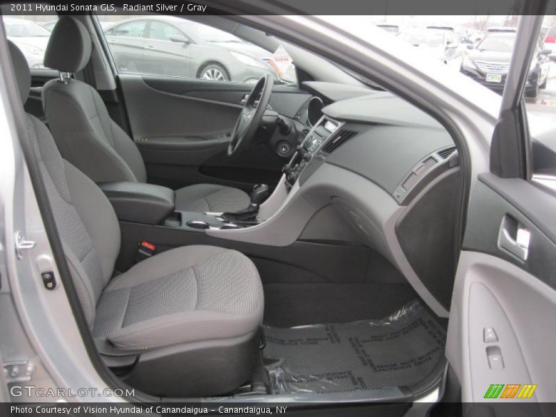 Radiant Silver / Gray 2011 Hyundai Sonata GLS