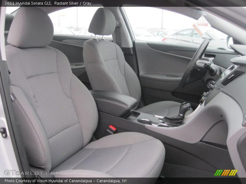 Radiant Silver / Gray 2011 Hyundai Sonata GLS