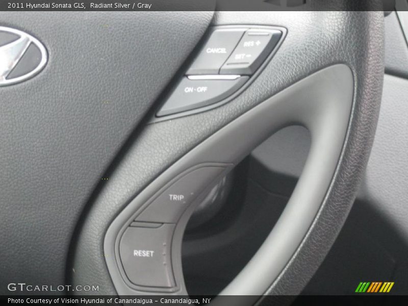 Radiant Silver / Gray 2011 Hyundai Sonata GLS