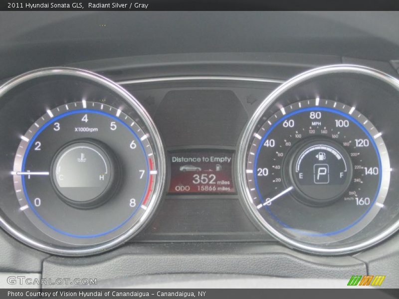 Radiant Silver / Gray 2011 Hyundai Sonata GLS