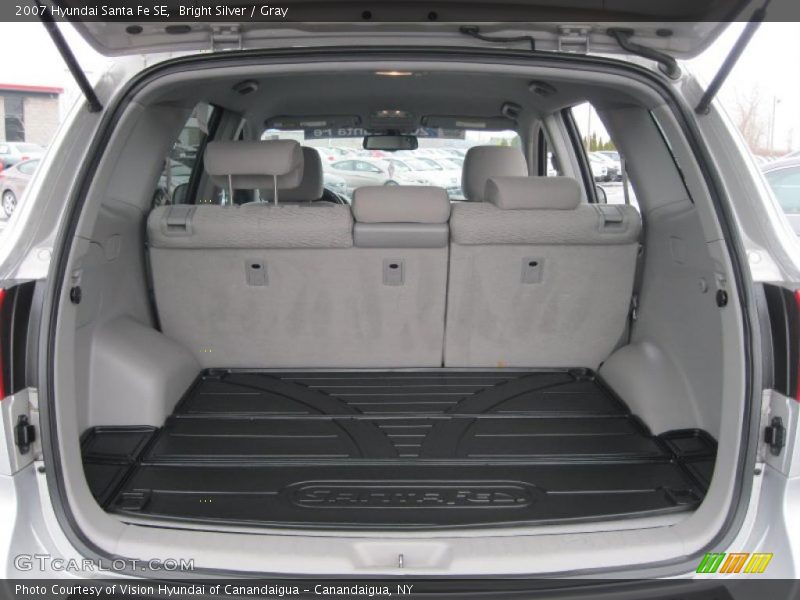 Bright Silver / Gray 2007 Hyundai Santa Fe SE
