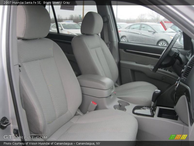 Bright Silver / Gray 2007 Hyundai Santa Fe SE