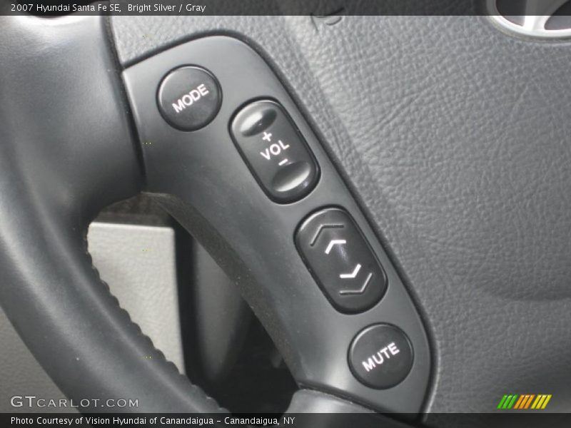 Bright Silver / Gray 2007 Hyundai Santa Fe SE