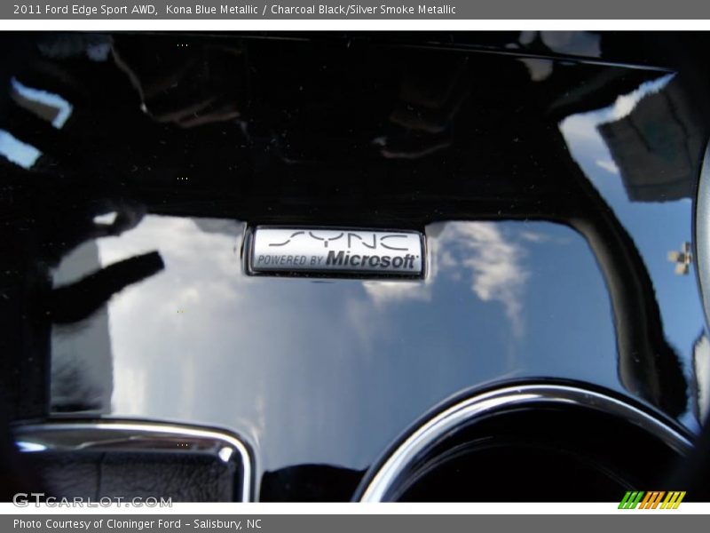 Kona Blue Metallic / Charcoal Black/Silver Smoke Metallic 2011 Ford Edge Sport AWD