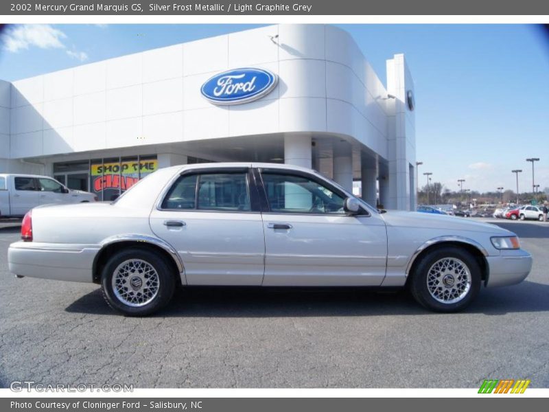 Silver Frost Metallic / Light Graphite Grey 2002 Mercury Grand Marquis GS