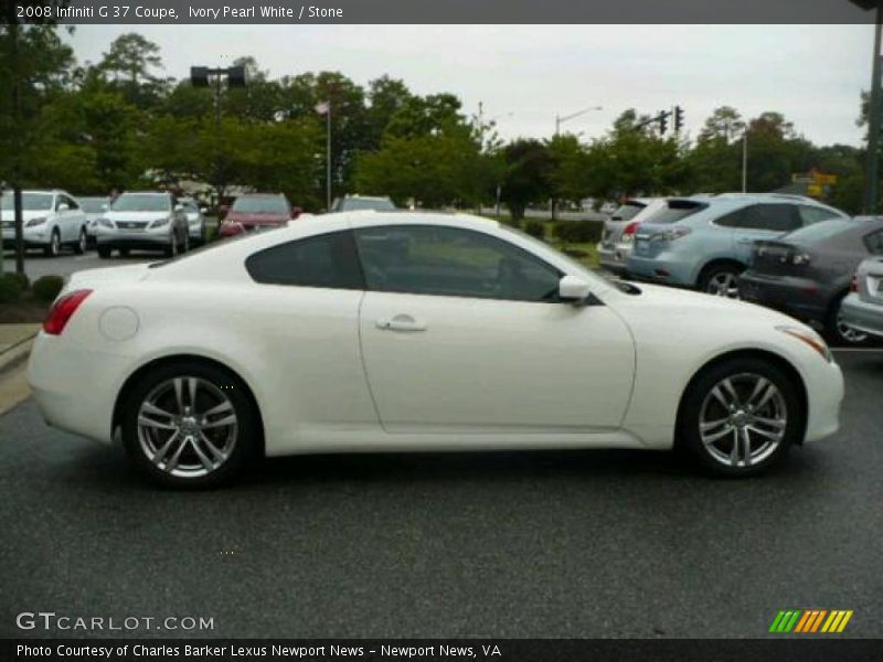 Ivory Pearl White / Stone 2008 Infiniti G 37 Coupe