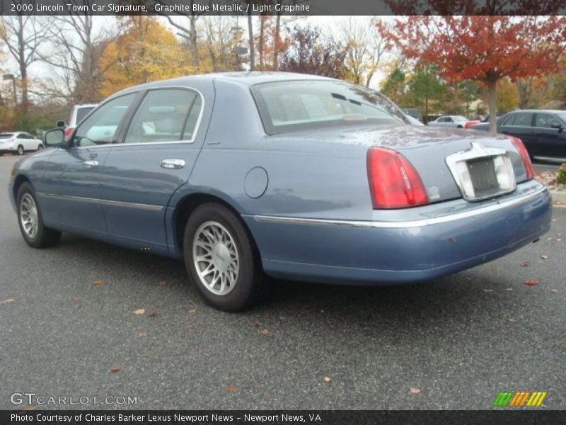 Graphite Blue Metallic / Light Graphite 2000 Lincoln Town Car Signature