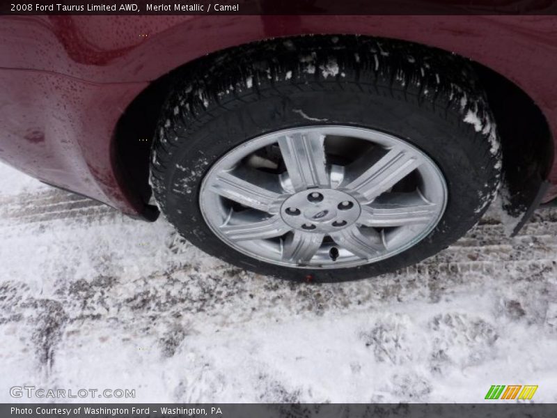 Merlot Metallic / Camel 2008 Ford Taurus Limited AWD