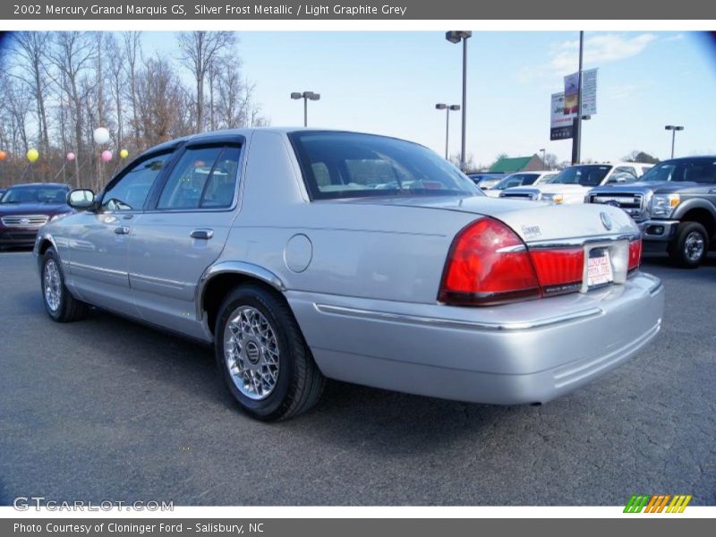 Silver Frost Metallic / Light Graphite Grey 2002 Mercury Grand Marquis GS