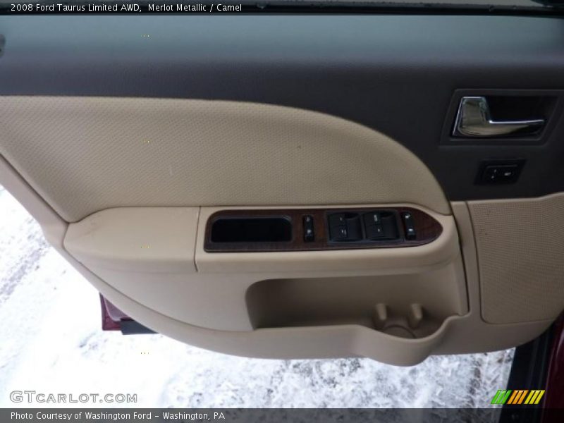 Merlot Metallic / Camel 2008 Ford Taurus Limited AWD