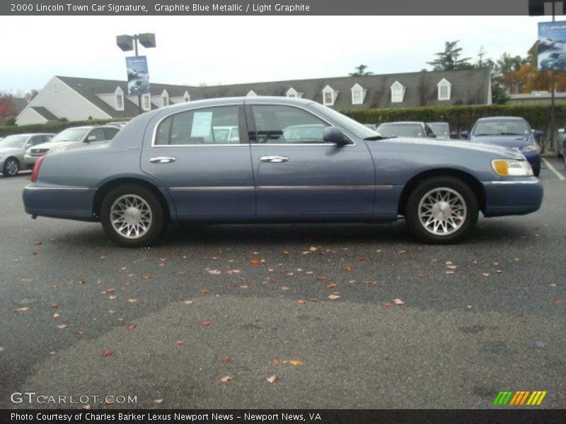Graphite Blue Metallic / Light Graphite 2000 Lincoln Town Car Signature