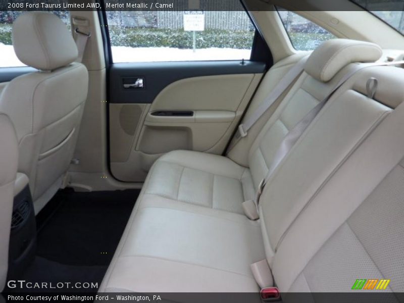Merlot Metallic / Camel 2008 Ford Taurus Limited AWD