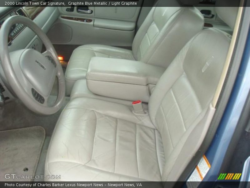 Graphite Blue Metallic / Light Graphite 2000 Lincoln Town Car Signature