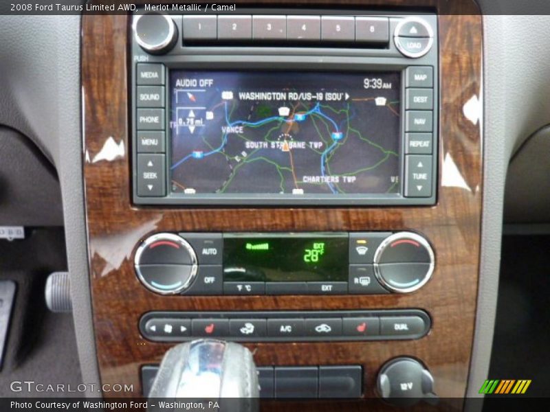 Merlot Metallic / Camel 2008 Ford Taurus Limited AWD