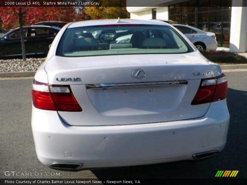 Starfire White Pearl / Light Gray 2008 Lexus LS 460