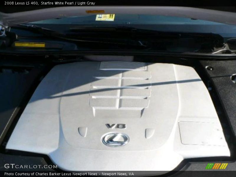 Starfire White Pearl / Light Gray 2008 Lexus LS 460