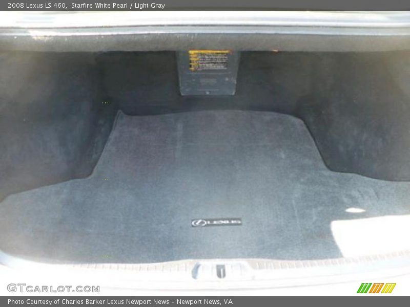 Starfire White Pearl / Light Gray 2008 Lexus LS 460