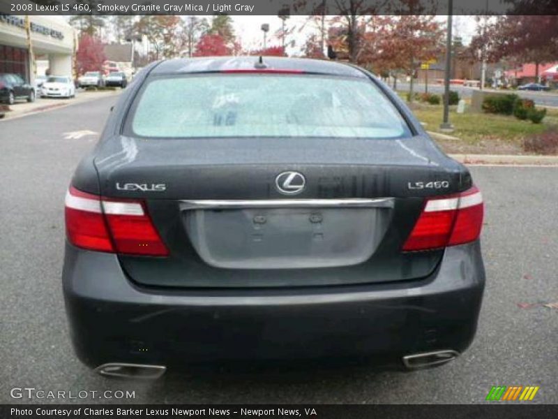 Smokey Granite Gray Mica / Light Gray 2008 Lexus LS 460