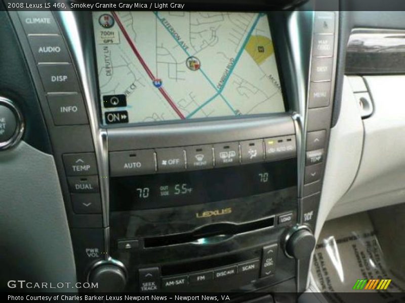 Smokey Granite Gray Mica / Light Gray 2008 Lexus LS 460