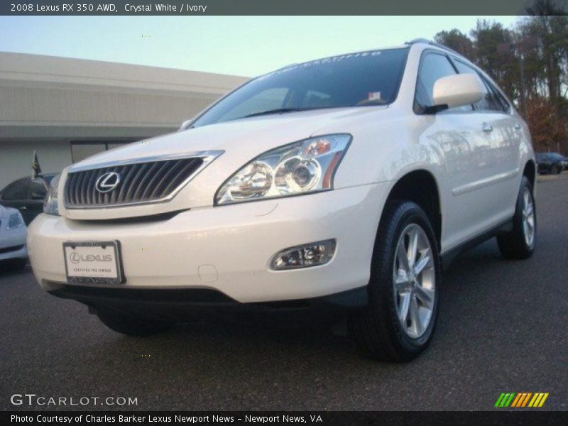 Crystal White / Ivory 2008 Lexus RX 350 AWD